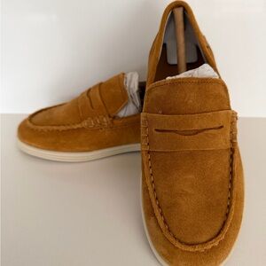 Zara Kids Tan Suede Dress Shoes